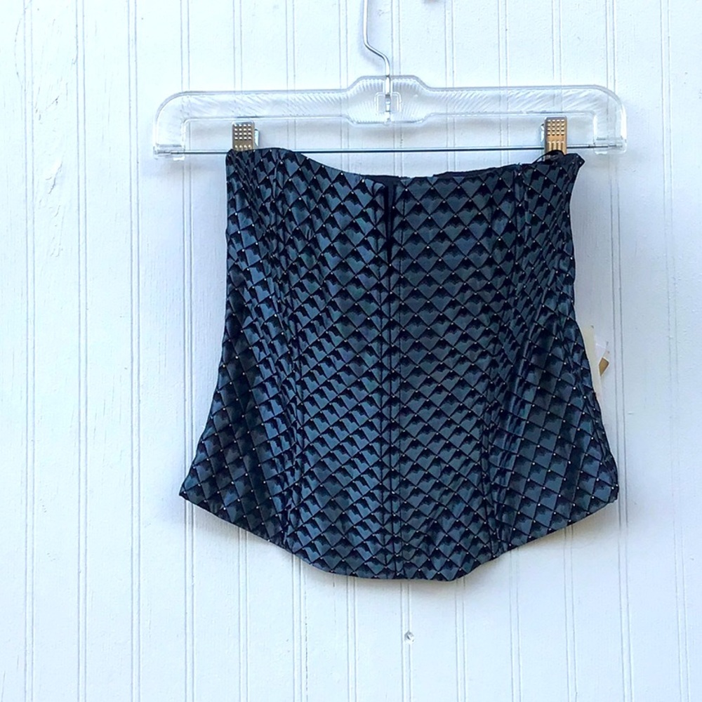 Scott McClintock bustier blue black NWT